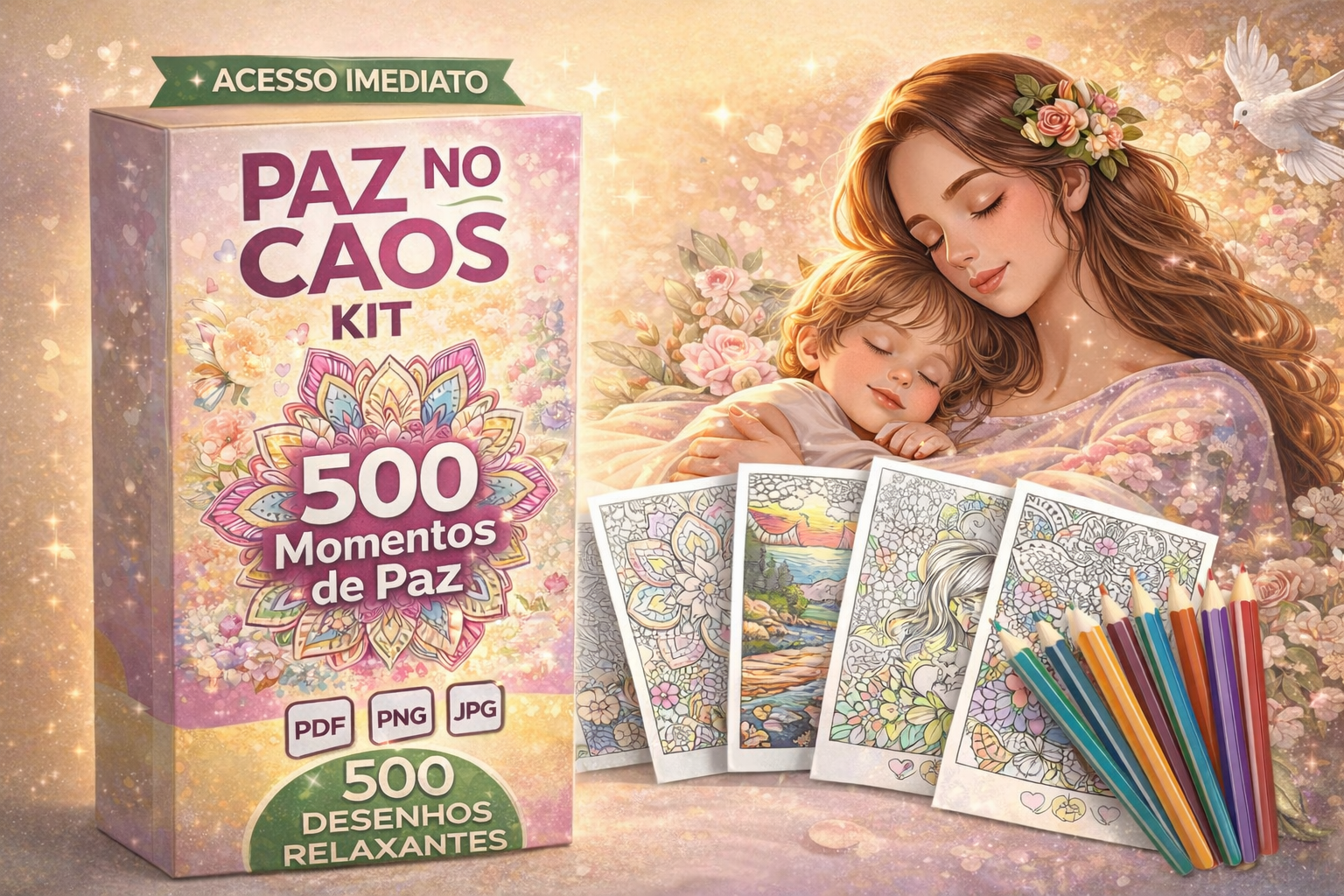 Capa do Kit Paz no Caos